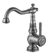 Смеситель Zorg Antic A 309U-SL для раковины, серебро
