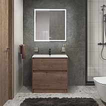 Мебель для ванной BelBagno Kraft KRAFT-800-2C-PIA-RT 80 rovere tabacco Мебель для ванной BelBagno Kraft KRAFT-800-2C-PIA-RT 80 rovere tabacco