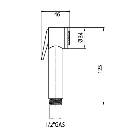 Гигиенический душ Bossini Paloma B00457.030 хром