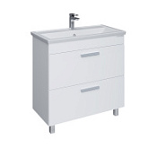 Тумба под раковину Grossman Нео 108019 80 напольная, 2 ящика, белый