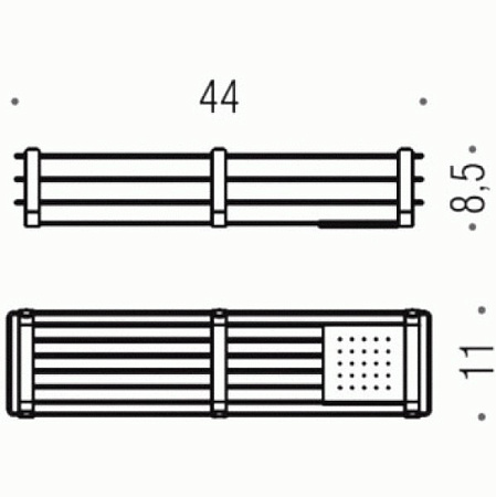 Полка Colombo Complimenti  B9633.BM белый матовый