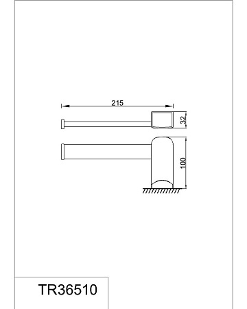 Полотенцедержатель RUSH Thira TR36510 хром