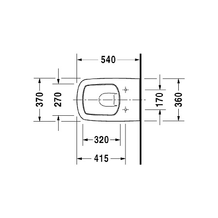 Чаша для унитаза подвесного Duravit DuraStyle 2552090000