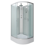 Душевая кабина Niagara Classic NG-33394-14LBKT 130x90x210 стекло матовое/профиль серебро