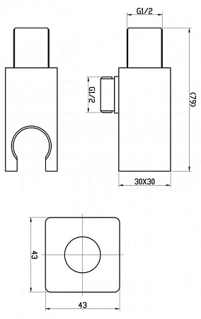 Штуцер BelBagno Nova BB-DHLA-IN