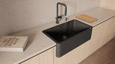 Смеситель Omoikiri Arita-SB-GB для кухонной мойки, графит