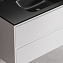 Тумба с раковиной Sancos Libra 100 LB100W белый/черный - фото 7