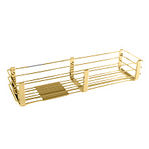 Полка металлическая двойная Colombo Complementi B9633.OM золото матовое