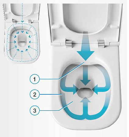 Чаша для унитаза подвесного Roca Gap Clean Rim 34647L000 белая