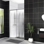 Душевая дверь в нишу BelBagno Uno UNO-195-BF-1-140-CH-CR рифленое стекло/хром