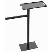 Стойка Boheme 10952-B напольная, с полкой и полотенцедержателем, черный