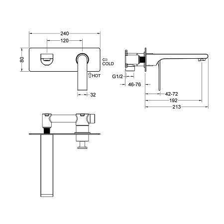 Смеситель для раковины Timo Anni 2771/03SM черный