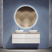 Мебель для ванной со столешницей Sancos Snob T 140 SNT70W+TT140A2X Bianco/Kreman