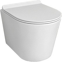 Унитаз подвесной beWash Aldo BKWHR401480 с системой микролифт, белый матовый