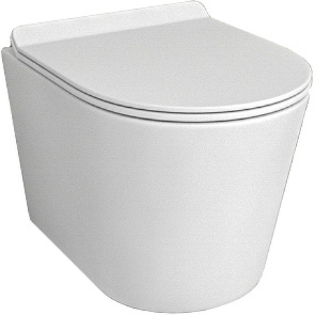 Унитаз подвесной beWash Aldo BKWHR401480 с системой микролифт, белый матовый