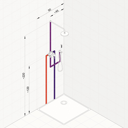 Душевой комплект Kludi Bozz 387363976 черный матовый