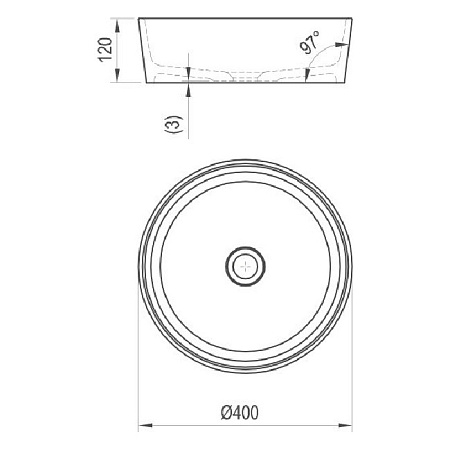 Раковина Ravak Moon 1 XJN01300000