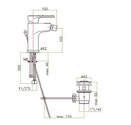 Смеситель Fiore Kyma Sky 78CR6530 для биде