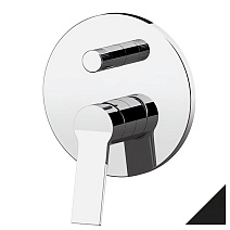 Смеситель Remer Slash SL09HNO для ванны с душем, на два выхода, чёрный матовый