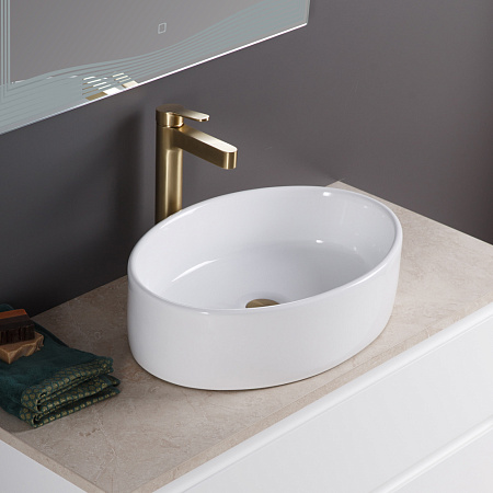 Раковина накладная BelBagno BB1049 35x49x14 белый