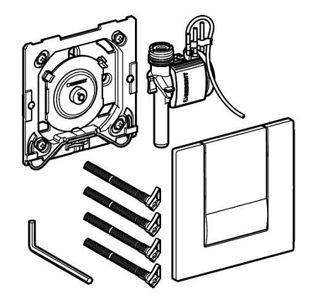 Ручной пневмопривод смыва  Geberit HyTouch Tango 116.014.21.1 для писсуара