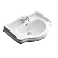 Раковина Kerasan Retro 104701*1 73 с 1 отверстием под смеситель, белый
