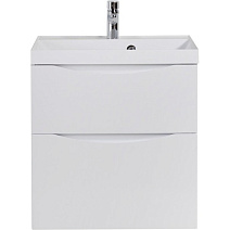 Тумба с раковиной BelBagno Marino MARINO-H60-600-2C-SO-BL-P 60 bianco lucido