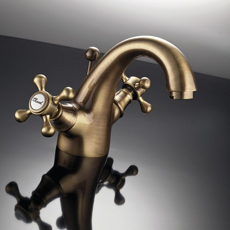 Смеситель Palazzani Retro 50310650 для раковины бронза