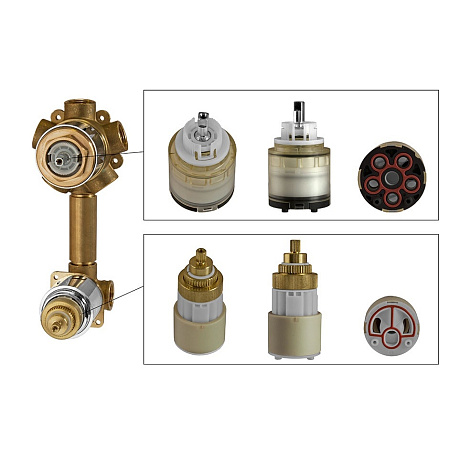 Смеситель Remer Q-Elegance QT94 для ванны с душем, хром