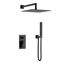 Душевой комплект Boheme Qubic 474-3-B для ванны, черный Душевой комплект Boheme Qubic 474-3-B для ванны, черный