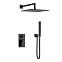 Душевой комплект Boheme Qubic 474-3-B для ванны, черный