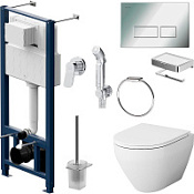 Комплект Am.Pm Spirit CK70HA инсталляция, клавиша, унитаз, аксессуары