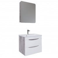 Мебель для ванной Grossman Талис 106010 60 подвесная, бетон пайн/белый
