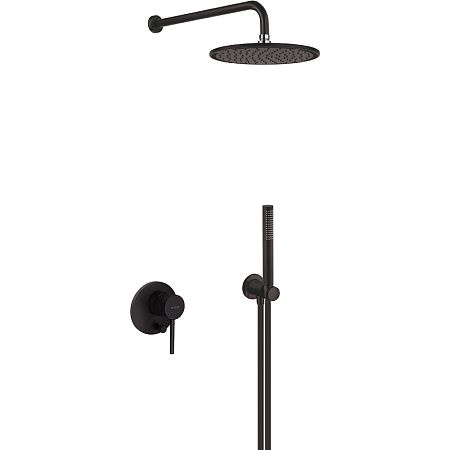 Душевой комплект Kludi Bozz 387363976 черный матовый
