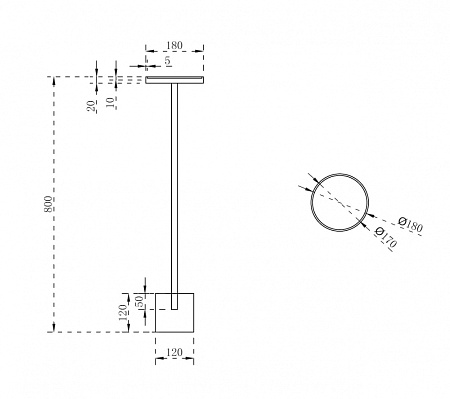 Стойка для ванной комнаты ABBER Stein AS1634 белый