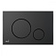 Кнопка смыва AlcaPlast THIN M678 черная матовая - фото 1