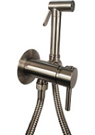 Гигиенический душ со смесителем Paffoni Tweet Round ZDUP110ST сталь