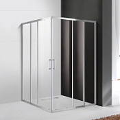 Душевой уголок Cezares Molveno MOLVENO-A-22-90+30-C-Cr-IV 120x120x195 стекло прозрачное/профиль хром