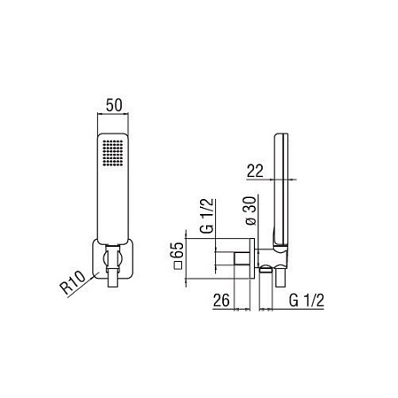 Душевой гарнитур Nobili Loop AD146/31CR хром
