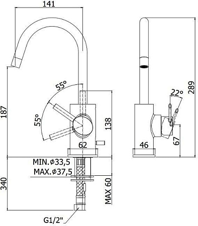 Смеситель Paffoni Berry BR078CR для раковины, хром
