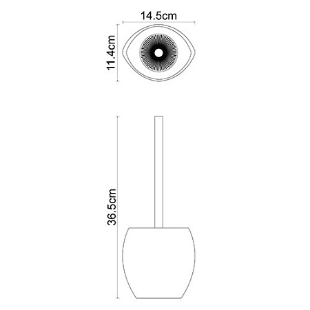 Ершик WasserKRAFT Eider К-33327 хром