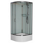 Душевая кабина Frank F400/2 М Brilliant 100x100 стекло матовое, хром