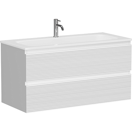 Тумба с раковиной Sancos Folk 100 FL100W Bianco