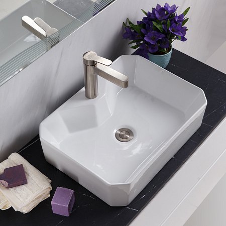 Раковина накладная BelBagno BB1387 37.5x50x13.5 белый