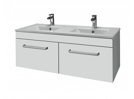 Тумба для комплекта Dreja Aston 120 белый глянец