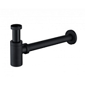 Сифон BelBagno BB-SMT2-NERO для раковины, черный матовый Сифон BelBagno BB-SMT2-NERO для раковины, черный матовый