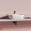 Раковина накладная Ceramicanova Twist CN12001 50x30x14 белый - фото 3