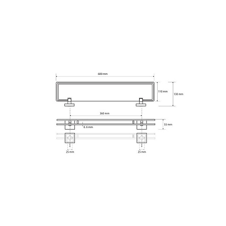 Полка Bemeta Beta 132102212 60