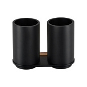 Стакан Bemeta Galla 108110020 двойной черный матовый/золото