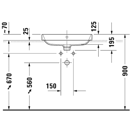 Раковина Duravit Happy D.2 2360600000 60х46 белый